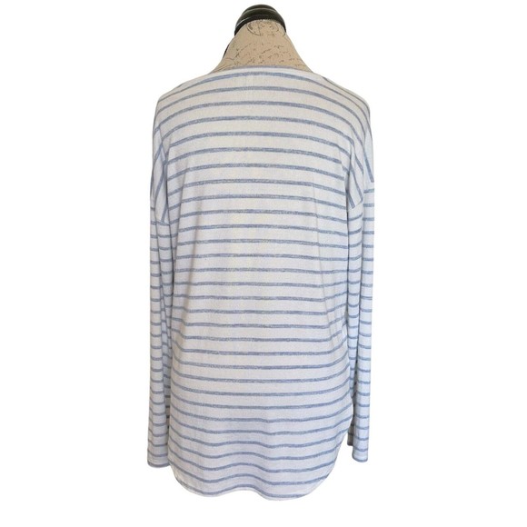 Banana Republic Womens Sweater Knit Striped Round Hemmed Coastal Size Small - Picture 3 of 12